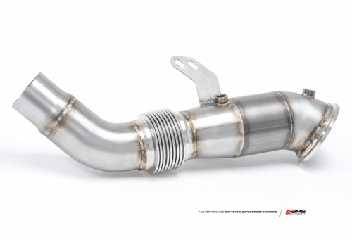 AMS Performance - Street Downpipe W/ EPA-Verified Ultra High Flow GESI Catalytic Converter - MKV A90 Toyota Supra