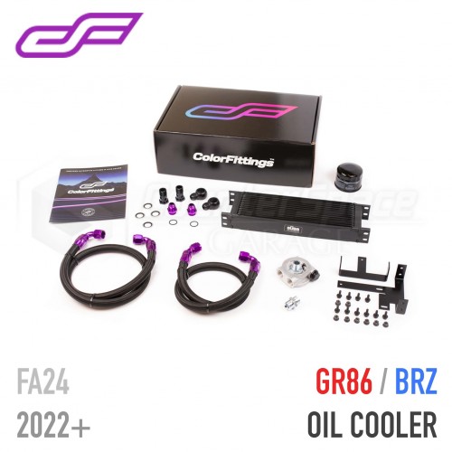 Color Fittings Arctic Series Oil Cooler for Subaru BRZ, Toyota GR86 2022+
