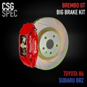 CSG Spec - Brembo GT Brake Kit - 4 Piston - 326x30mm Slotted - Subaru BRZ /  Toyota GR 86 / Scion FR-S
