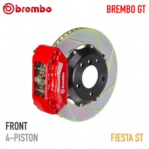 Brembo - GT System - 328x28mm (12.9") 2-Piece Disc - 4-Piston Caliper - FRONT -  Big Brake Kit - Ford Fiesta / Fiesta ST - 1A-.6030A-