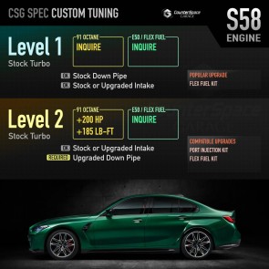 CSG Ecutek Tuning Service for BMW S58: BMW M3 G80 / BMW M4 G82, G83 
