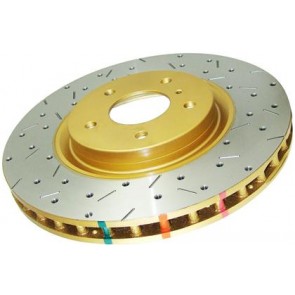 DBA - 4000 Series Rotor - Uni-Directional Cross Drilled / Slotted Rotor Front Pair - BRZ/FRS - 4650XS