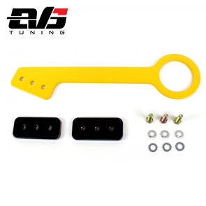 EVS Tuning - Extended Tow Hook for Voltex Front Bumpers (Yellow) - Honda S2000 2000-09