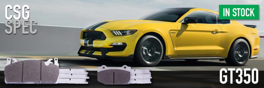 Ford Mustang GT350 track day brake pads