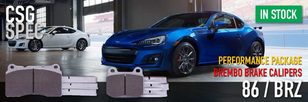 Toyota 86 & Subaru BRZ brake pads for performance package brembo calipers